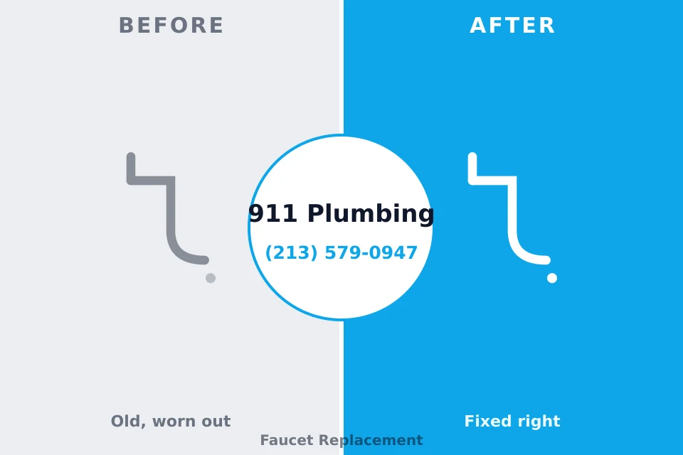 Before and after: plumbing repair Johnson City, NY